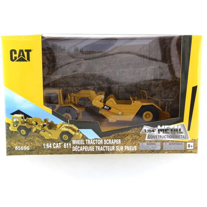 Miniatura Tratot Wheel Scraper Cat 611 1/64 - Diecast Masters